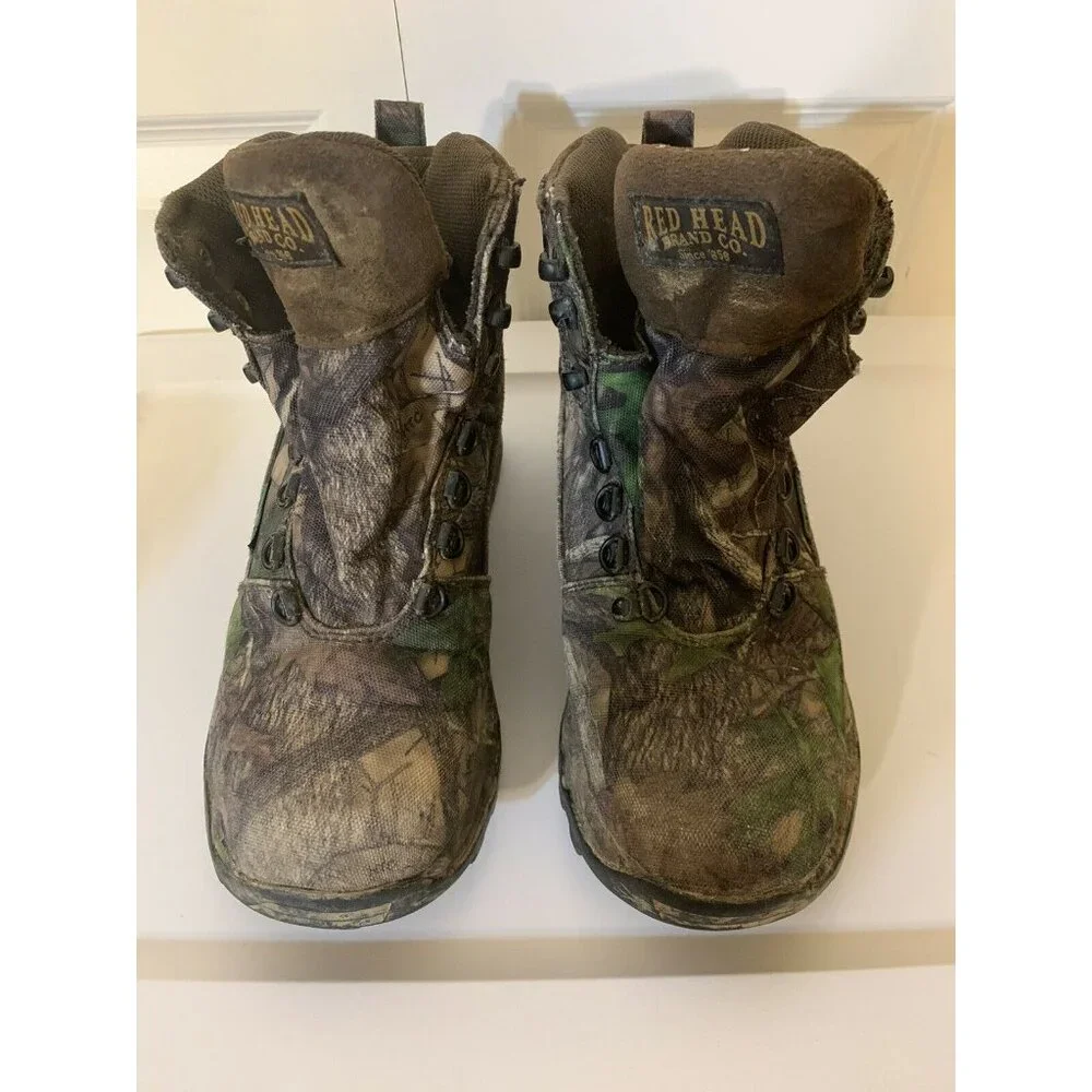 Red Head Men’s Sz 7M Camo Mossy Boots Insulated Waterproof Hunting Footwear‎